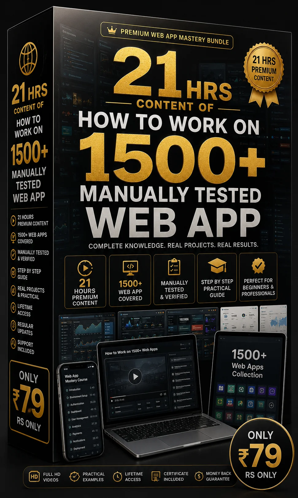21 Hrs Content of How to Work on 1500+ Manually Tested Web App: