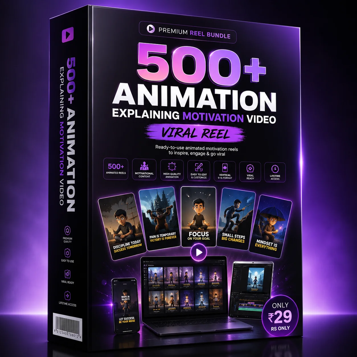 1. 500+ Animation Explaining motivation video