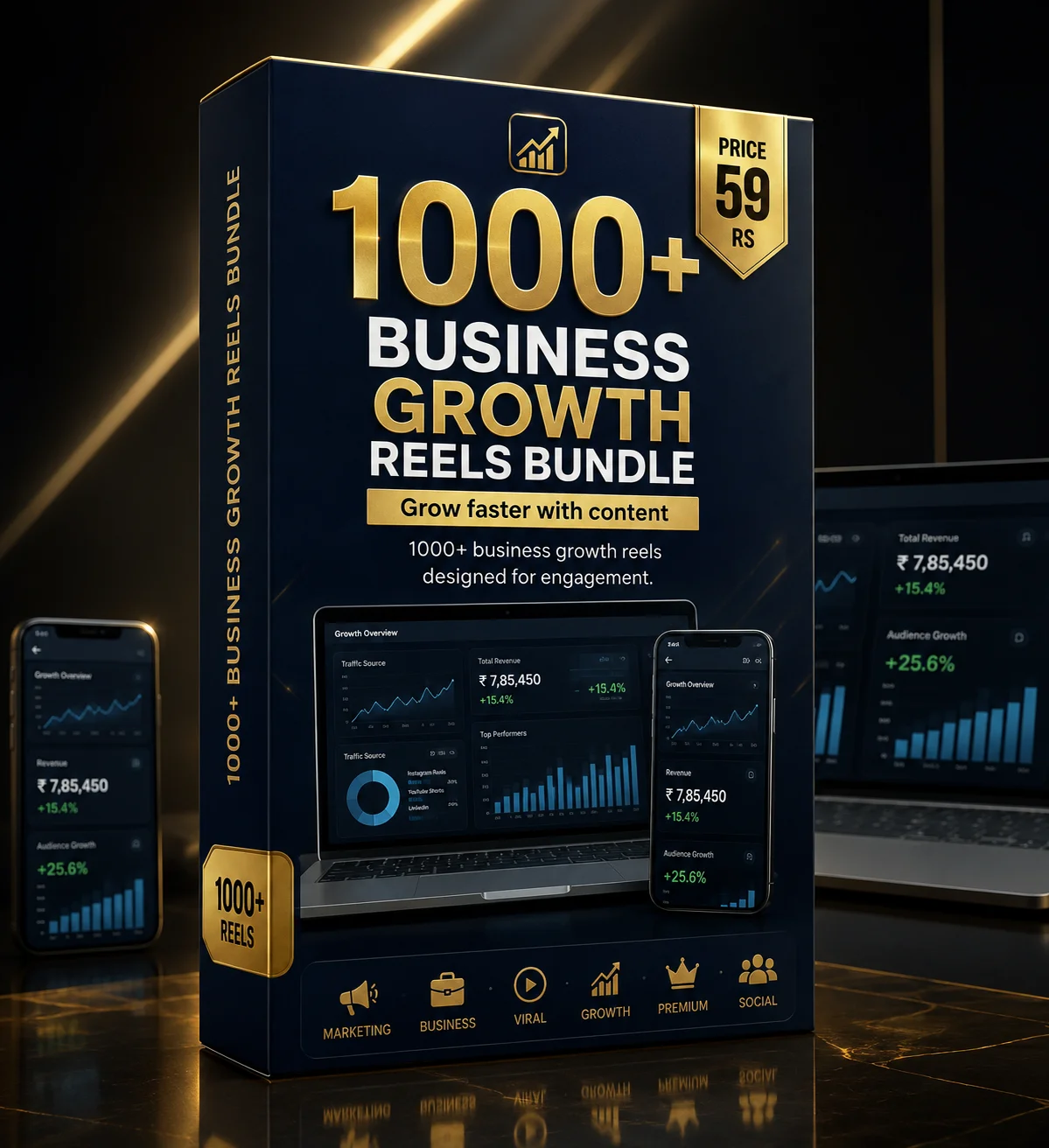 6. 1000+ Business growth Reels Bundle