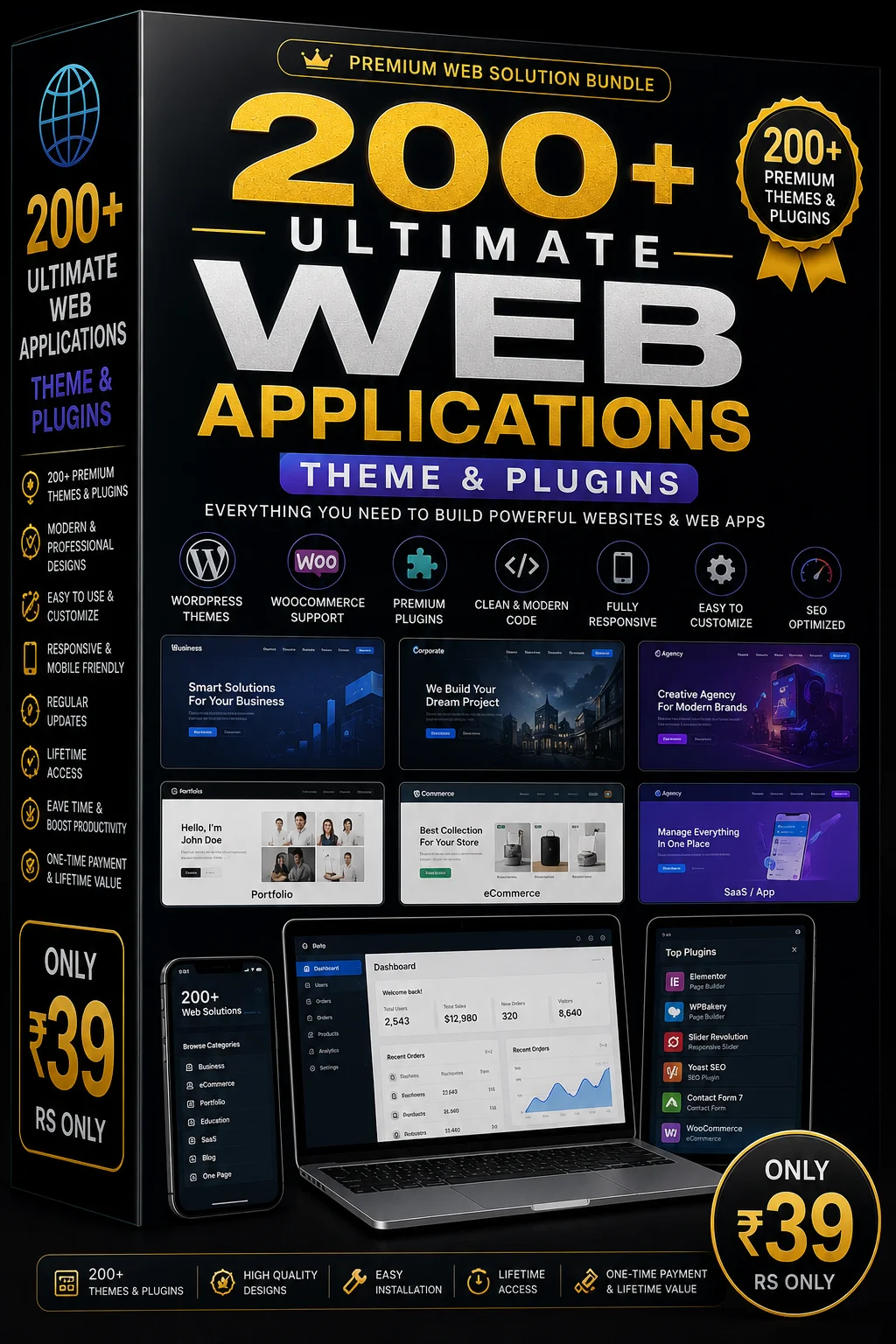 200+ Ultimate Web Applications Theme & Plugins